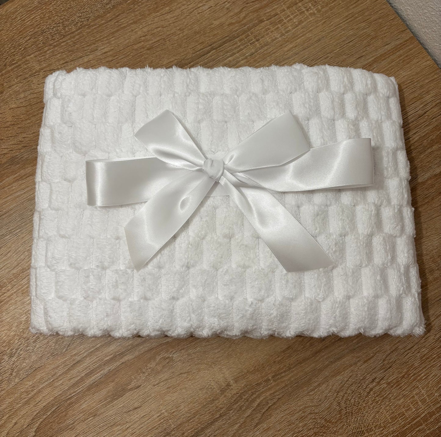 PLAID MOLLETONÉ EDEN BLANC