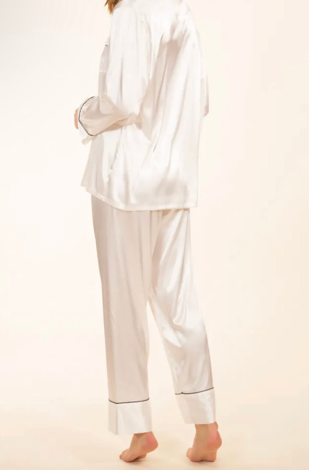 PYJAMA SATINÉ BLANC