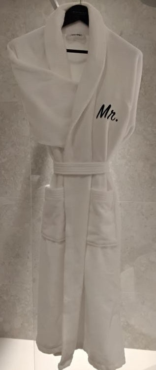 PEIGNOIR  EPONGE BLANC