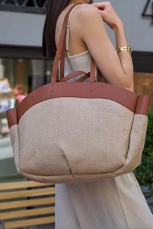 SAC ESMEE ET SA POCHETTE SABLE/CAMEL
